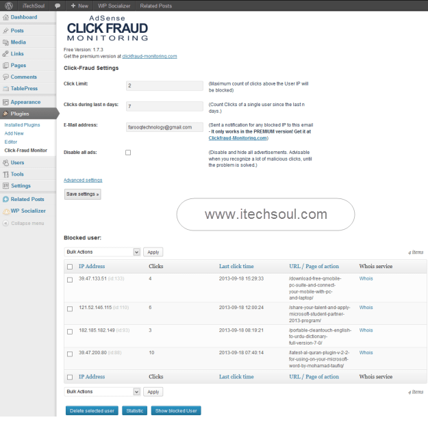 AdSense Click-Fraud Monitoring Plugin (2)