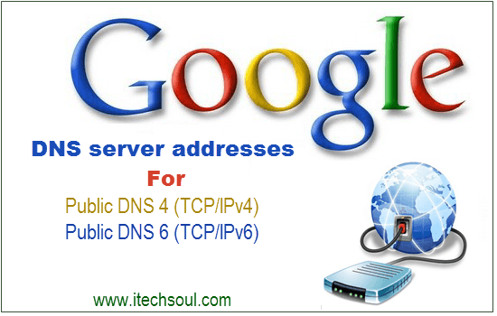 Google DNS server addresses