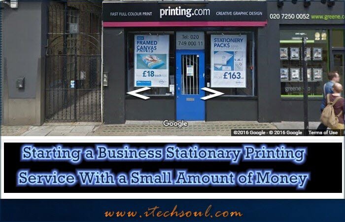 Starting a Business Stationary Printing Service