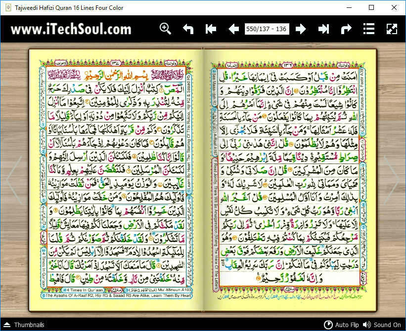 Tajweed Hafizi Quran in Four Colors Sixteen Lines (3)