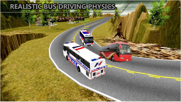 3-Offroad Police Bus Hill Driver