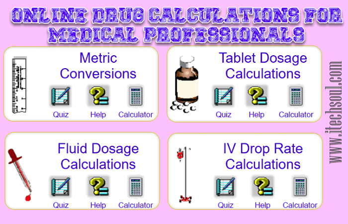Online Drug Calculations