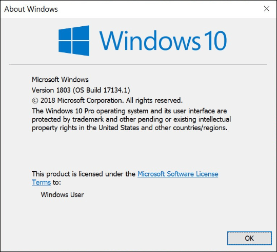 Microsoft Windows 10 Latest update