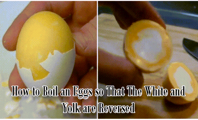 boil an egg with the yolk out