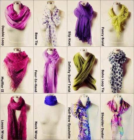 how to wear a scarf